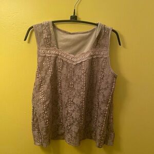 adorable floral lace top